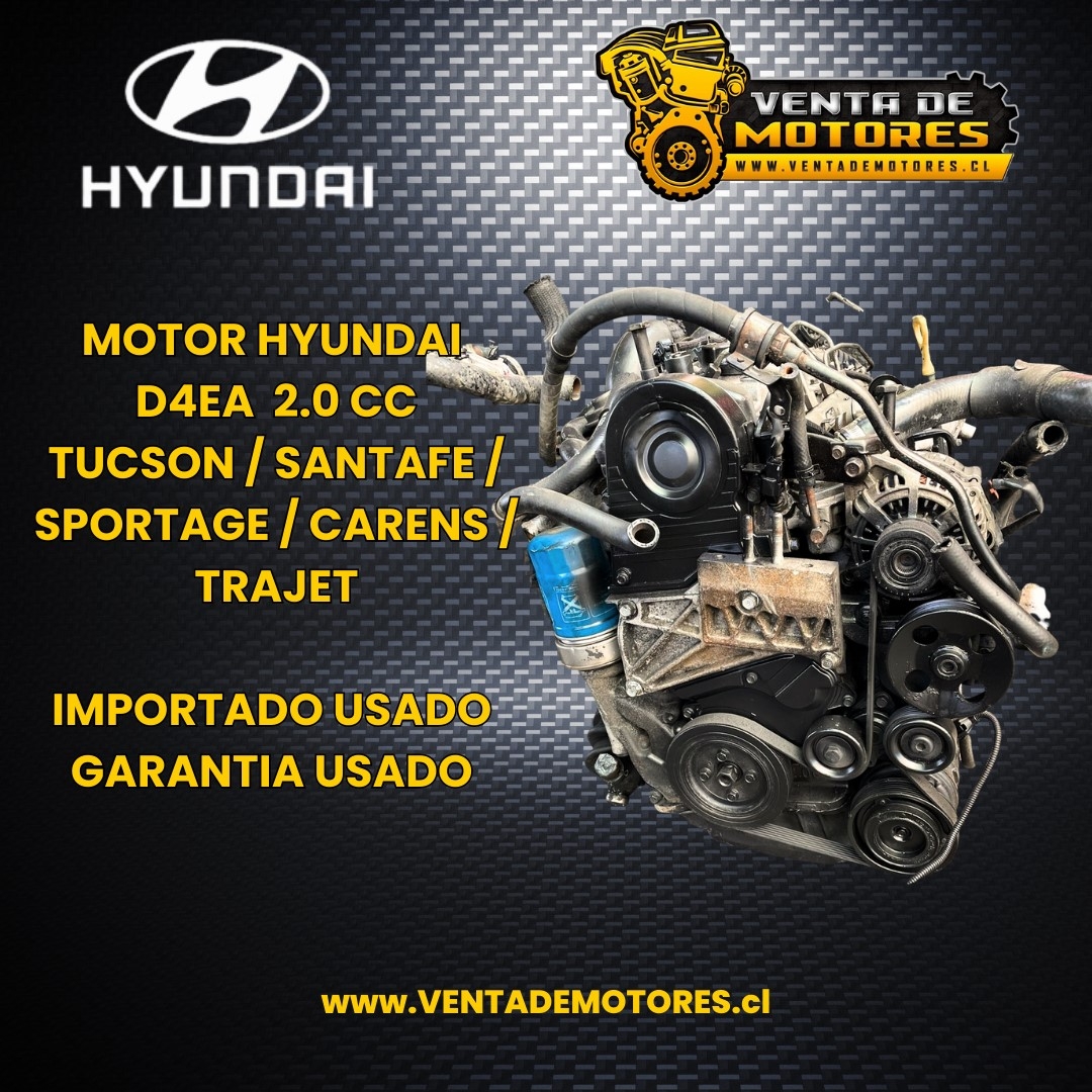 MOTOR DIESEL  HYUNDAI  TUCSON/SANTAFE/ SPORTAGE/ CARENS/ TRAJET/ VGT ENGINE D4EA  2.0 