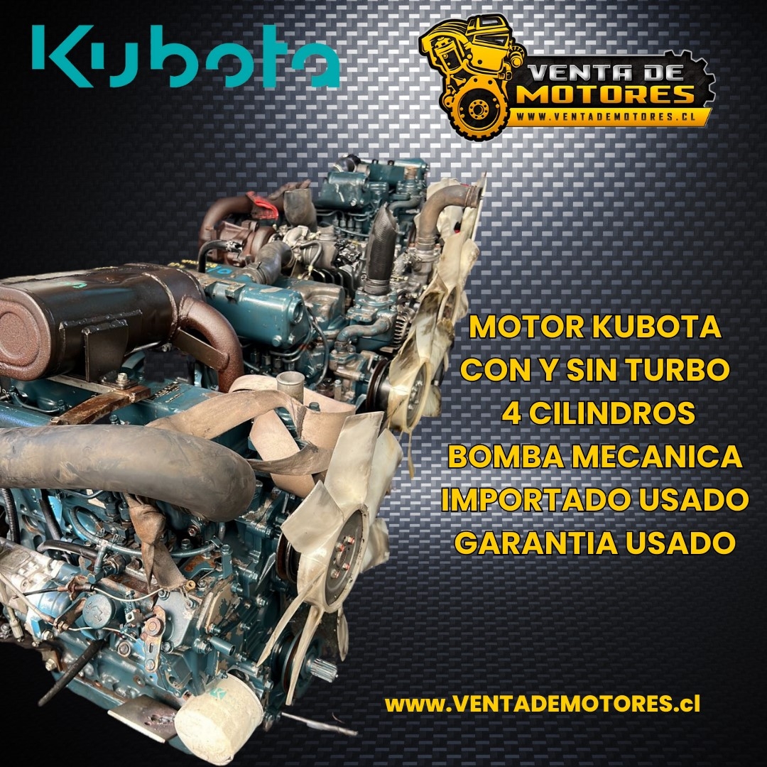 MOTOR DIESEL KUBOTA 4 CILINDROS